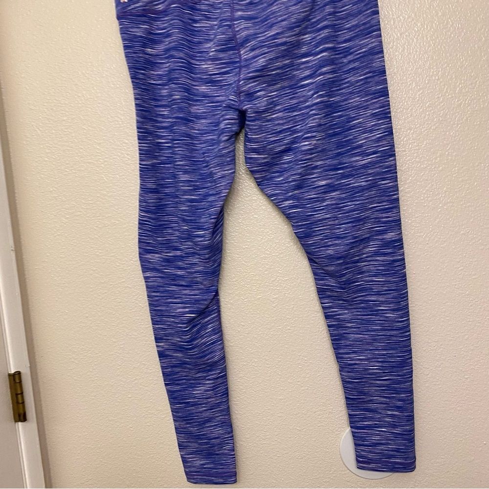 Zella Womens Stretch mid hi rise full length Leggings blue purple XL